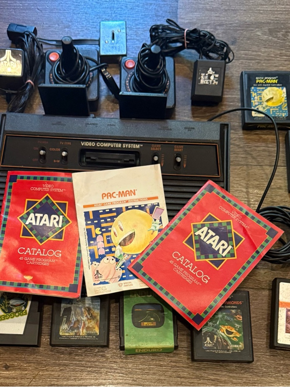 Atari 2600 Console Bundle w/ Controllers & Games